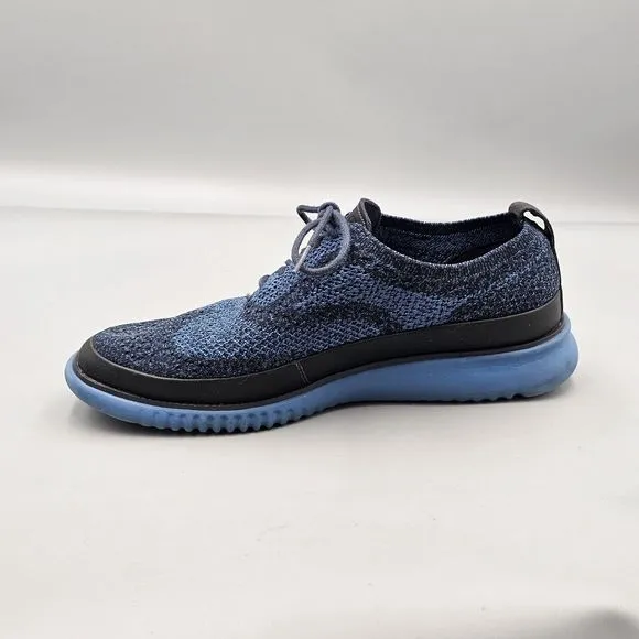 Cole Haan Men's Size 8 US GUC 2.Zerogrand Blue Stitchlite Laser Wing Oxfords