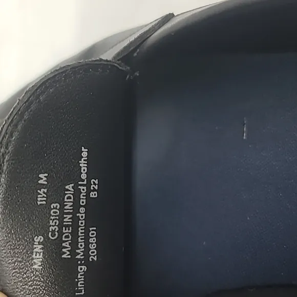 Cole Haan  MensSize 11.5  Medium Shoes Black LeatherSlip On Penny Loafer