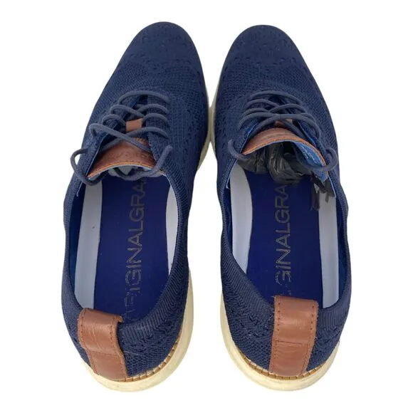 Cole Haan Original Grand Stitchlite Wingtip Oxfords Blue Mens Size 10M C27960
