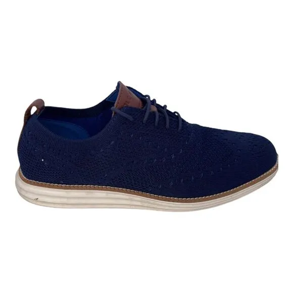 Cole Haan Original Grand Stitchlite Wingtip Oxfords Blue Mens Size 10M C27960