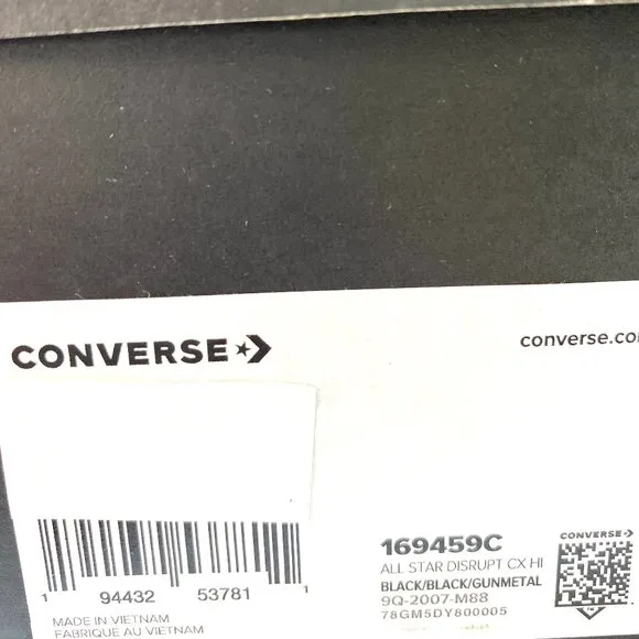 Converse ALL STAR DISRUPT CX High Suede Canvas Shoes Men's Size Sneakers 169459C