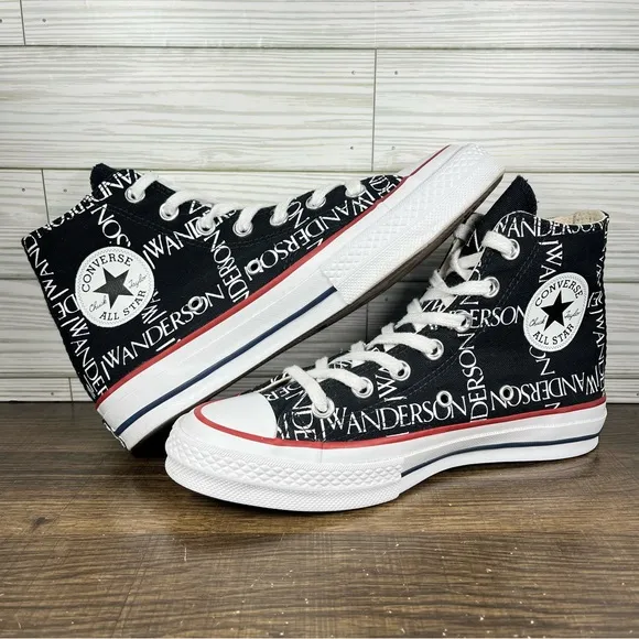 Converse Chuck 70 Hi Top J.W. Anderson‎ Grid Black Shoes - M 4.5 - W 6.5