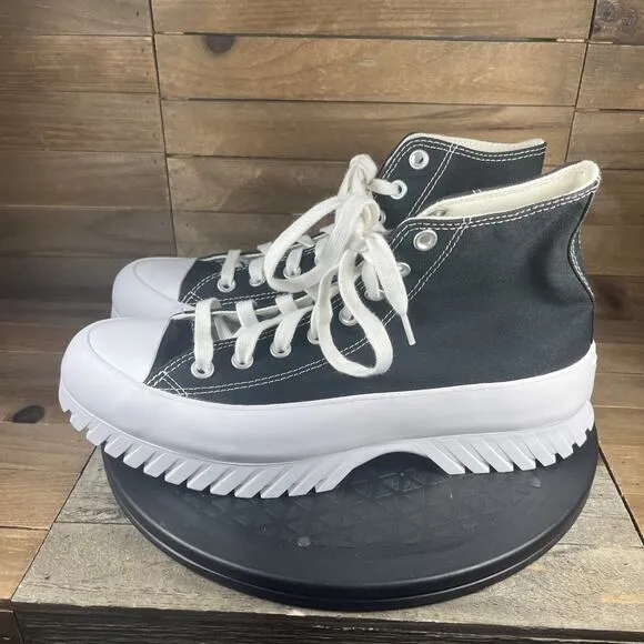 Converse Chuck Taylor Lugged 2.0 Womens Size 10.5 Sneaker Black Top Shoes
