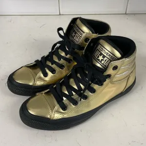 Converse CTAS Fresh HI Men's Size 7 Metallic Gold/Black Shoes Sneakers 152659C