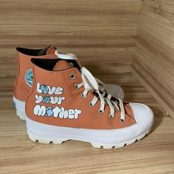 Converse CTAS Lugged Hi Love Your Mother Earth Women's Size 7 Shoes