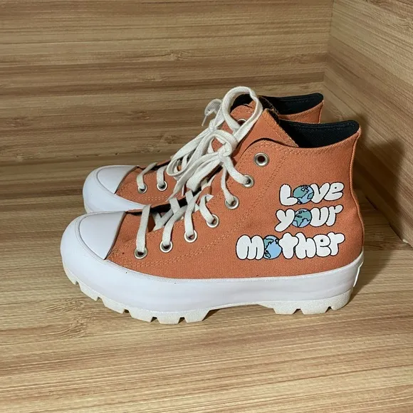 Converse CTAS Lugged Hi Love Your Mother Earth Women's Size 7 Shoes