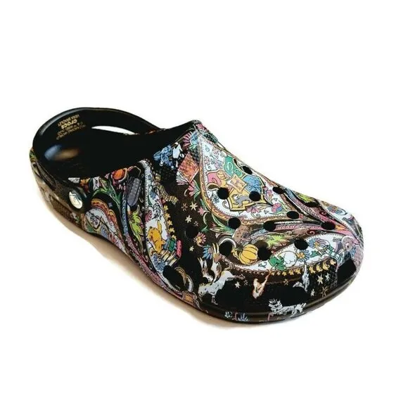 CROCS Classic Harry Potter Vera Bradley Clog Sandals Mens Size 13 Black Multi