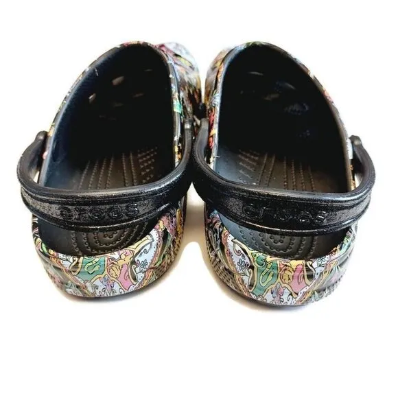 CROCS Classic Harry Potter Vera Bradley Clog Sandals Mens Size 13 Black Multi