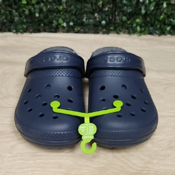 CROCS Navy Blue Water Shoes with Breathable Design and Heel Strap