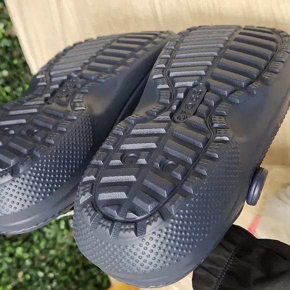 CROCS Navy Blue Water Shoes with Breathable Design and Heel Strap
