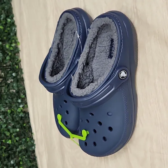CROCS Navy Blue Water Shoes with Breathable Design and Heel Strap