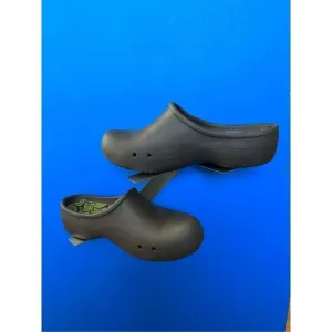 Crocs Womens Mule Clog Shoes Brown Comfort Round Toe Slides Slip Ons Size 10
