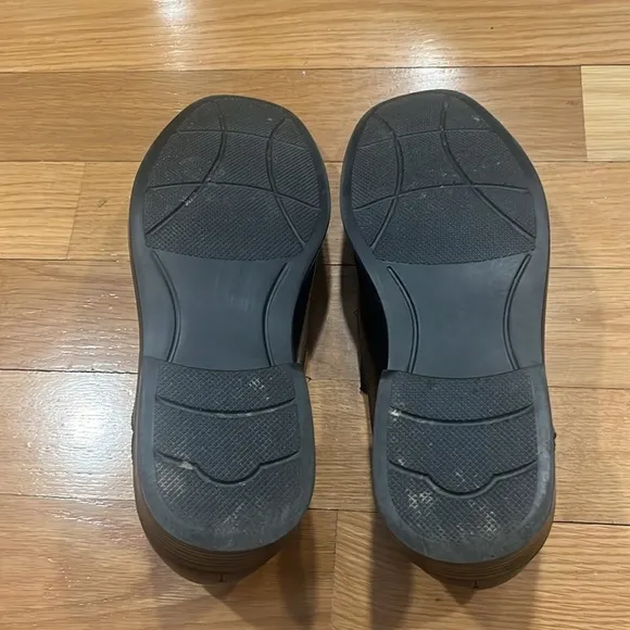 Croft&amp; Barrow men’s ortholite eco black slip on dress shoes size 10.5 wide .