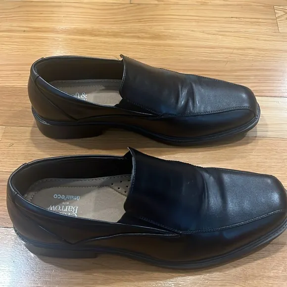 Croft&amp; Barrow men’s ortholite eco black slip on dress shoes size 10.5 wide .
