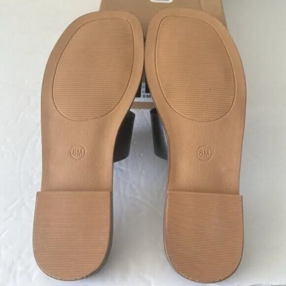 CUSHIONAIRE Voyage slide sandal Memory Foam Black Shoes Sz. 8M