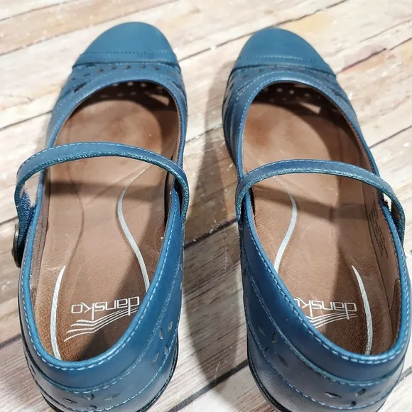 Dansko blue Mathilda mary jane shoes 38