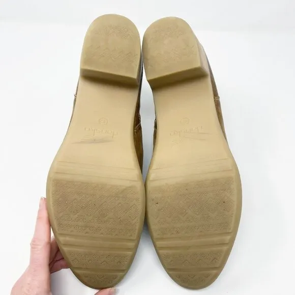 Dansko Brown Burnished Leather Ankle Booties Women's Size EU 42 EUC Side Zip