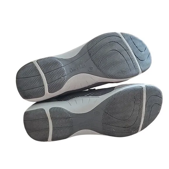 Dansko Hayes 4515201020 Gray Leather Low Top Sneakers Comfort Shoes Womans Sz 41