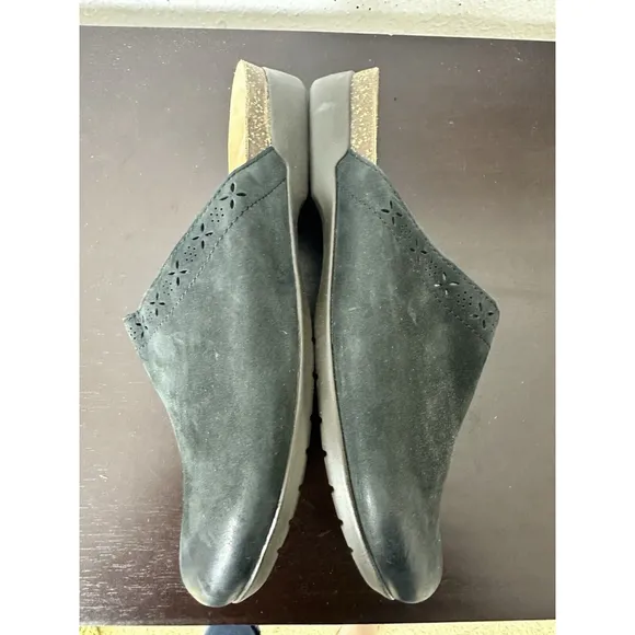 Dansko Robbie Slip On Mule Clogs Shoes Nubuck Leather Women 41/ US 11-11.5 Boho