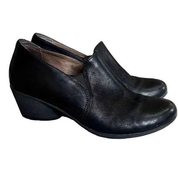 Dansko Robin Shoe In Black Burnished Nubuck Leather Size EU 40 (US 10)