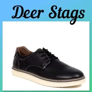 Deer Stags Men's Oakland Dress Fashion Sneaker in Black