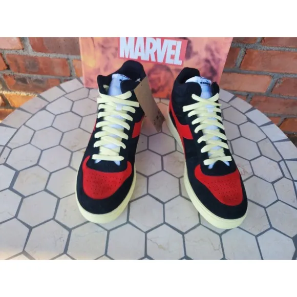 Diadora X Men 97 Magic Basket Low Phoenix Black Red Marvel New w/Box Size 10.5