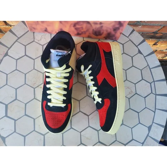 Diadora X Men 97 Magic Basket Low Phoenix Black Red Marvel New w/Box Size 10.5