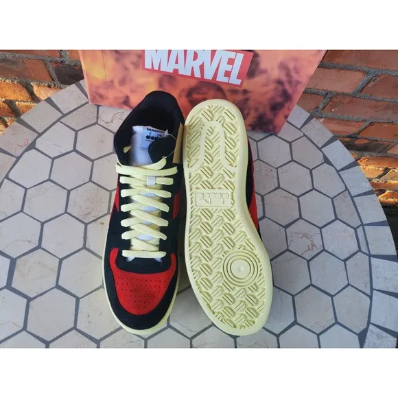 Diadora X Men 97 Magic Basket Low Phoenix Black Red Marvel New w/Box Size 10.5
