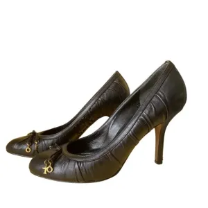 Dior Black Leather Women's Heels