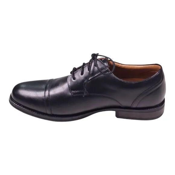 Dockers Comfort Flex Oxford Dress Shoes Cap Toe Mens Size 10W Black Grippy Sole