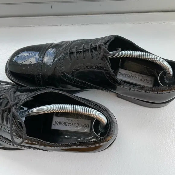 🇮🇹🇮🇹Dolce&amp;Gabanna tuxedo wing tip shoes