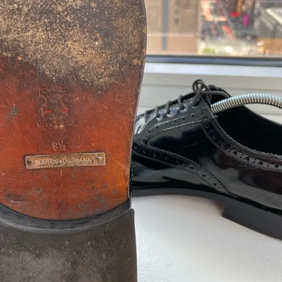 🇮🇹🇮🇹Dolce&amp;Gabanna tuxedo wing tip shoes
