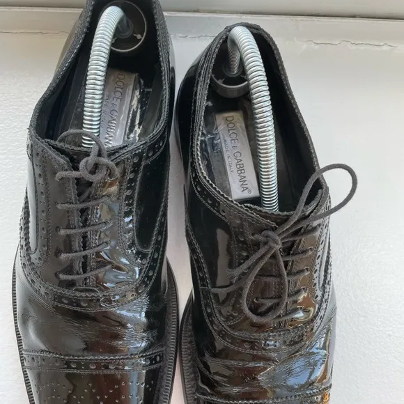 🇮🇹🇮🇹Dolce&amp;Gabanna tuxedo wing tip shoes