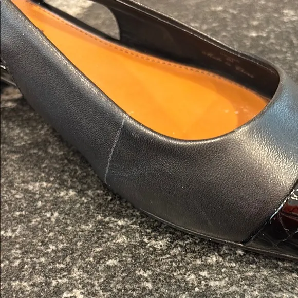 Donald Pliner Davina Leather Slingback Cap Toe Pumps – Size 8