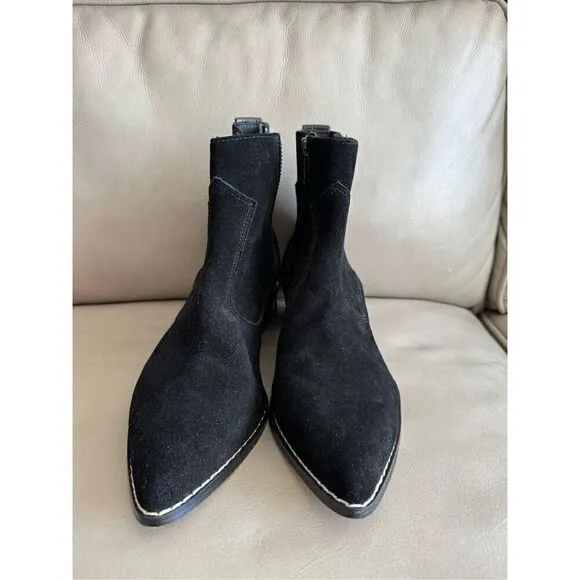 DONALD PLINER Gazzi NWOB Black Suede Ankle Bootie