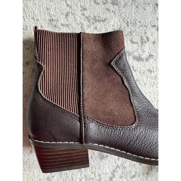 DONALD PLINER Gazzi NWOB Brown Leather  Suede Ankle Bootie