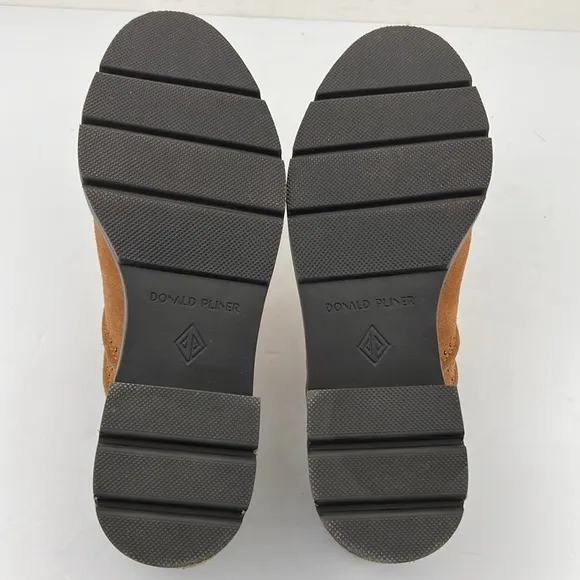 Donald Pliner Womens Sahara Studded Mules Leather Chestnut Shoes Size 8.5
