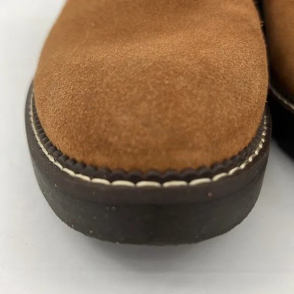 Donald Pliner Womens Sahara Studded Mules Leather Chestnut Shoes Size 8.5