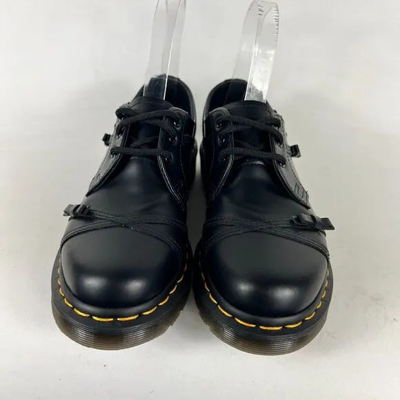 Dr. Martens 1461 Bow Oxford Women's 6 Black Smooth Leather Lace Up Comfort Shoes