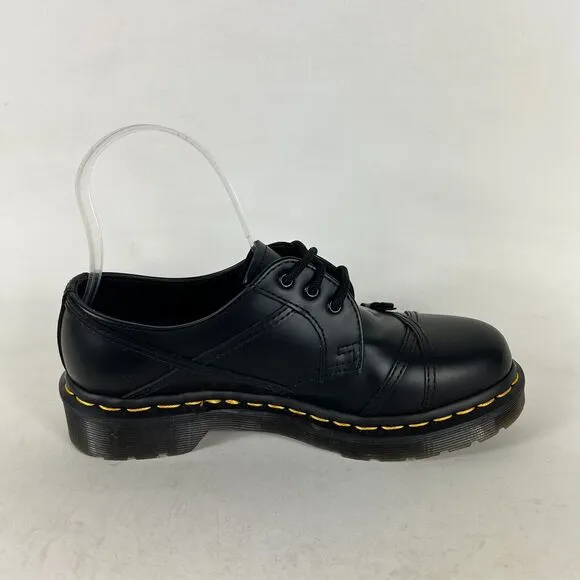 Dr. Martens 1461 Bow Oxford Women's 6 Black Smooth Leather Lace Up Comfort Shoes