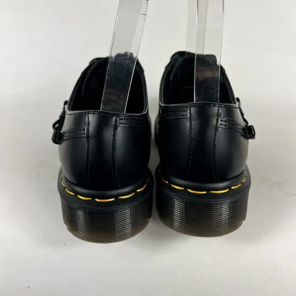 Dr. Martens 1461 Bow Oxford Women's 6 Black Smooth Leather Lace Up Comfort Shoes