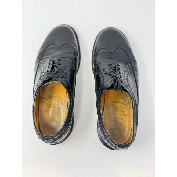 Dr. Martens 3989 Mens Shoes Black Leather Oxford Brogues Wingtip England US 9