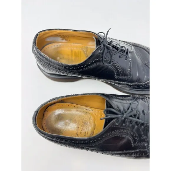 Dr. Martens 3989 Mens Shoes Black Leather Oxford Brogues Wingtip England US 9