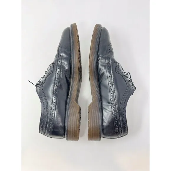 Dr. Martens 3989 Mens Shoes Black Leather Oxford Brogues Wingtip England US 9