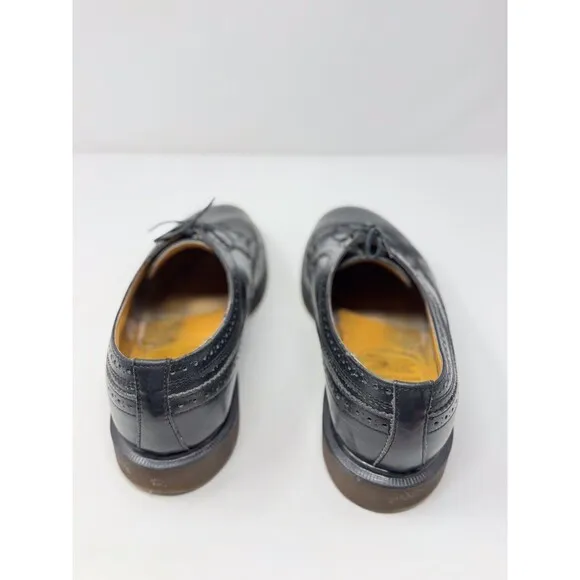 Dr. Martens 3989 Mens Shoes Black Leather Oxford Brogues Wingtip England US 9