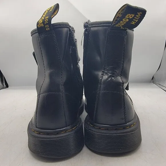 Dr Martens Doc Martens Double Strap Girls 5 Black Boots Easy On Junior 1460