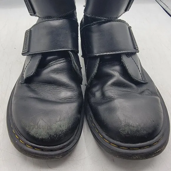 Dr Martens Doc Martens Double Strap Girls 5 Black Boots Easy On Junior 1460