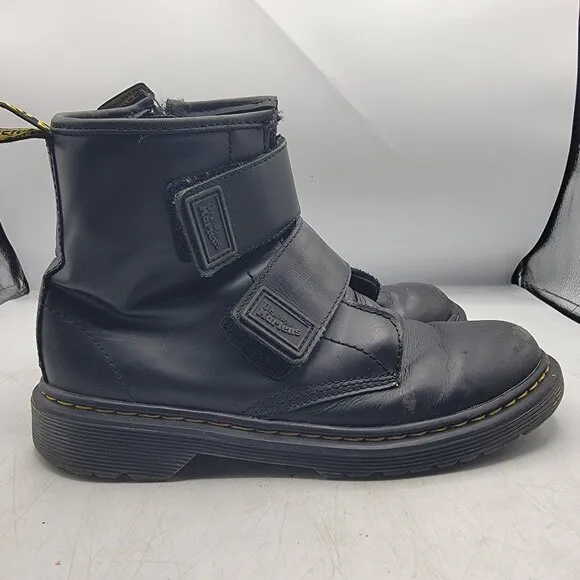 Dr Martens Doc Martens Double Strap Girls 5 Black Boots Easy On Junior 1460