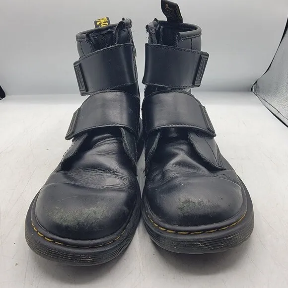 Dr Martens Doc Martens Double Strap Girls 5 Black Boots Easy On Junior 1460