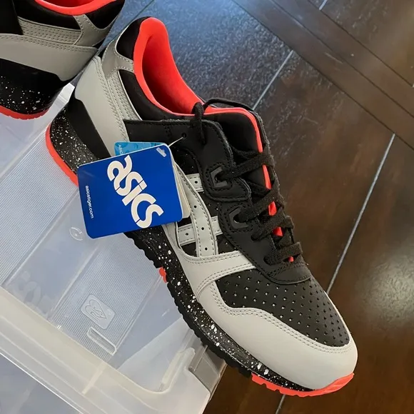 DS 2016 ASICS GEL LYTE III 3 BLACK/MANGO/CEMENT/3M MENS SHOES SIZE 8.5 RARE